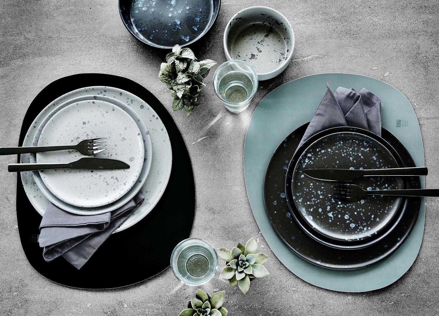 Soft surface silikone dækkeserviet - black